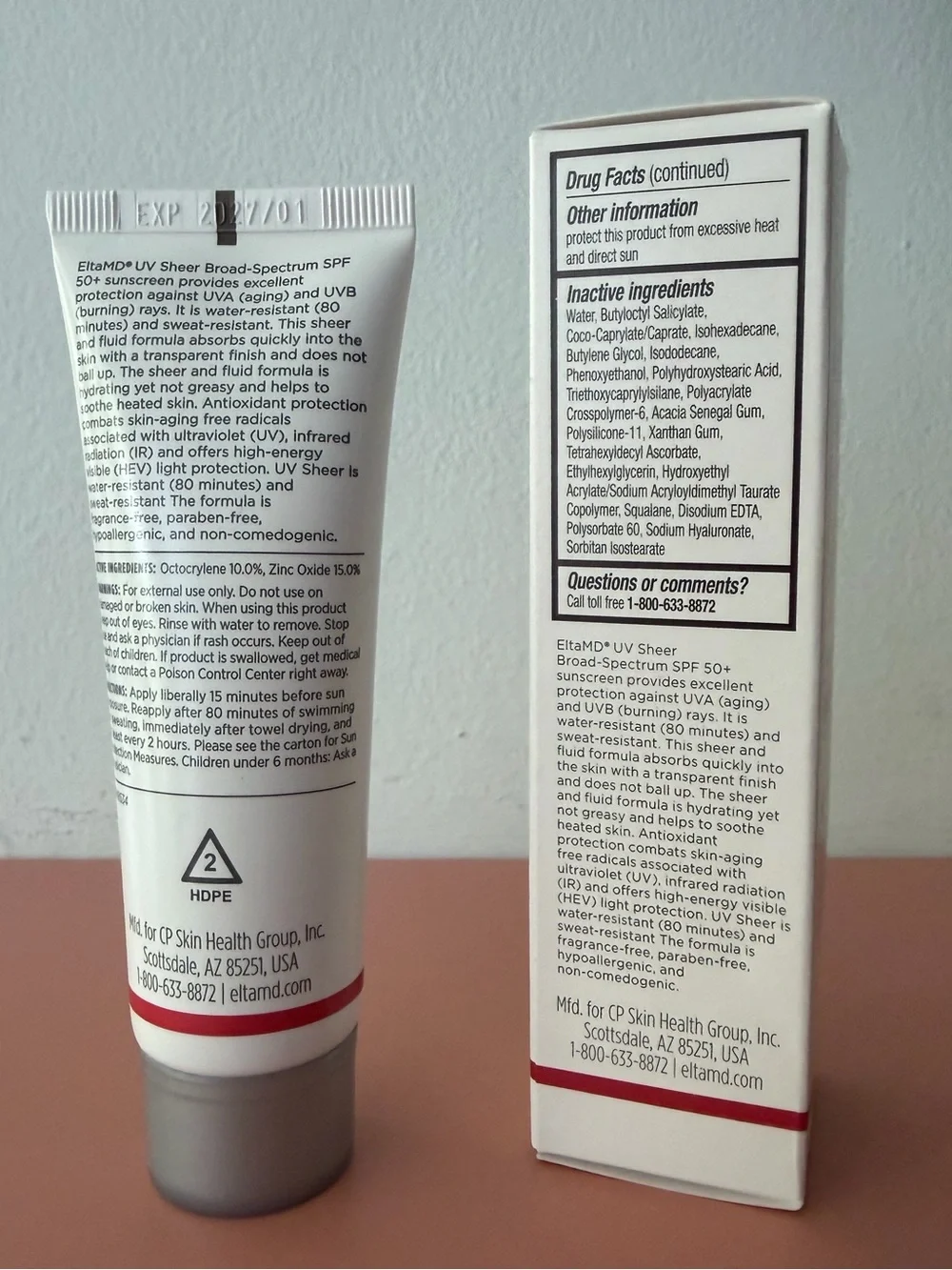 EltaMD UV Sheer Sunscreen NIB full size 1.7 oz